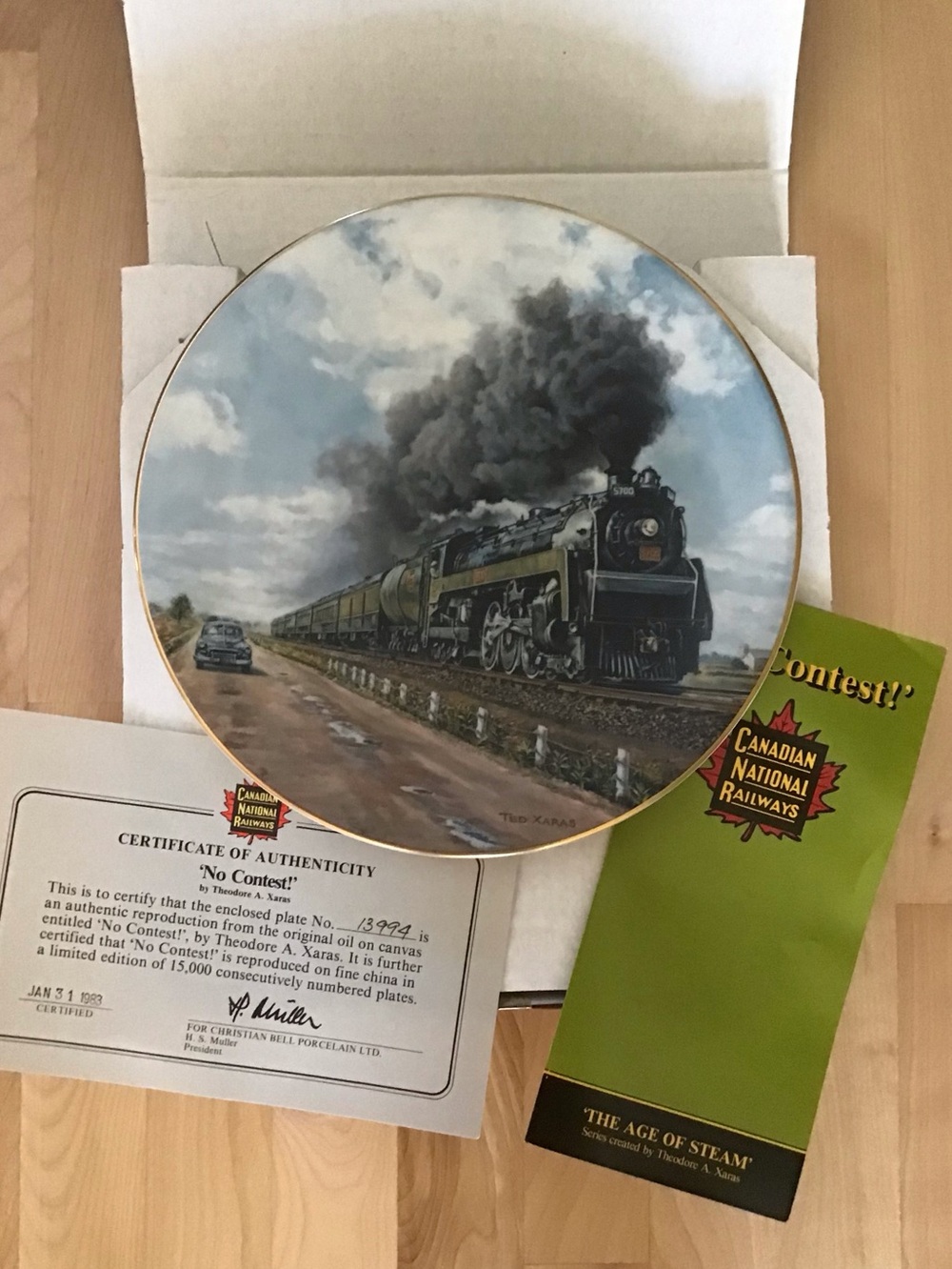 Porcelain Train Plate
